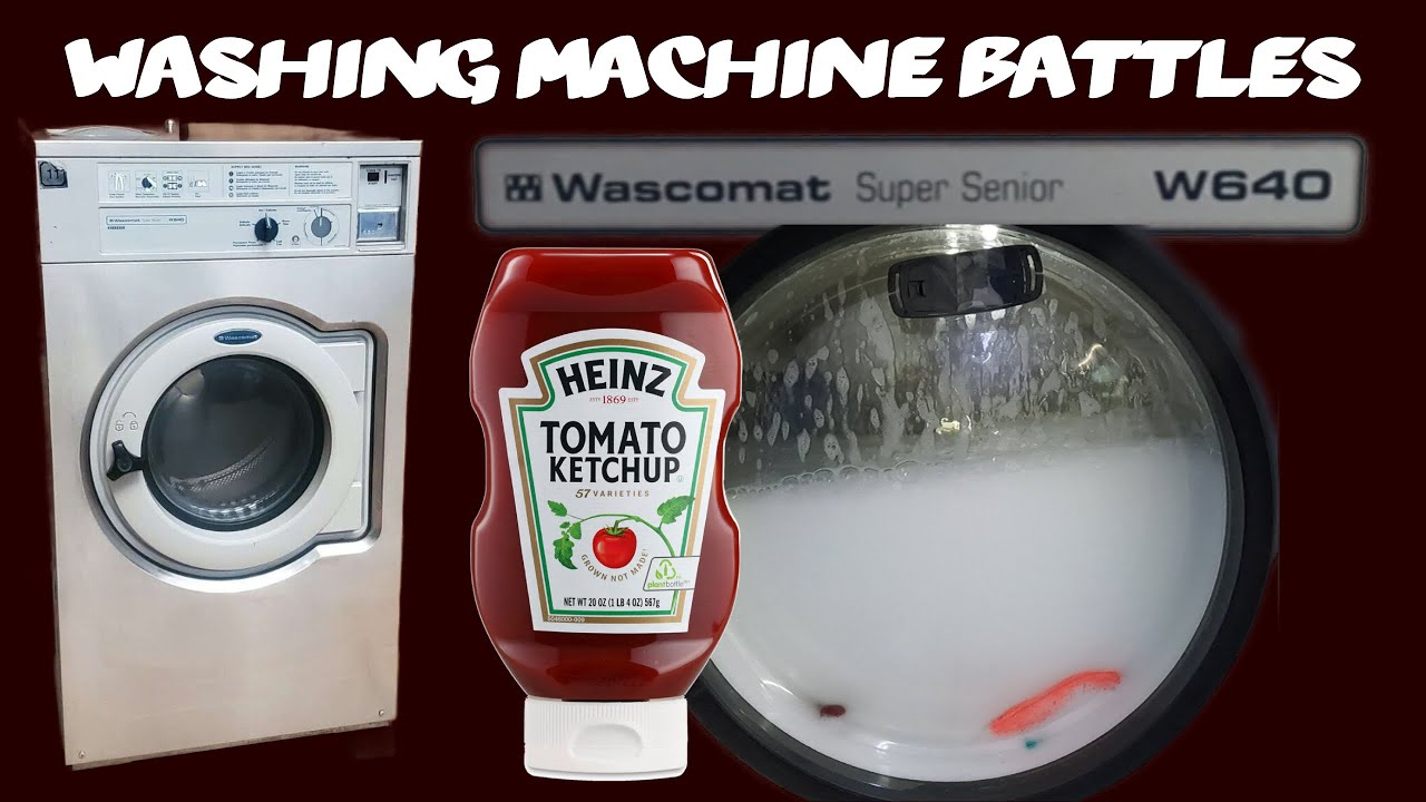 Washing Machine Battles - Episode 1: Wascomat Super Senior W640 Ketchup Test