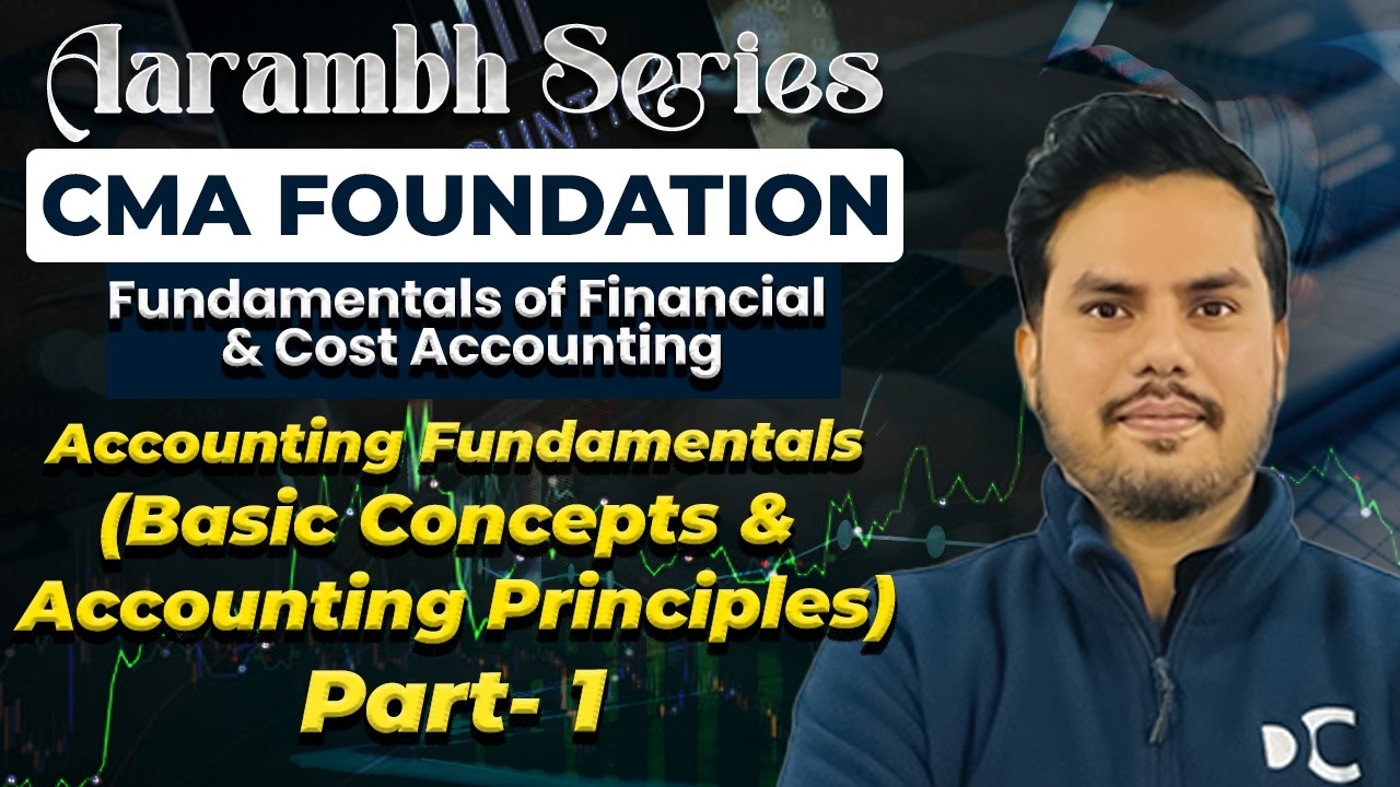 Accounting Fundamentals (Basic Concepts) | Part 1 | Fundamentals of Financial Accounting | CMA