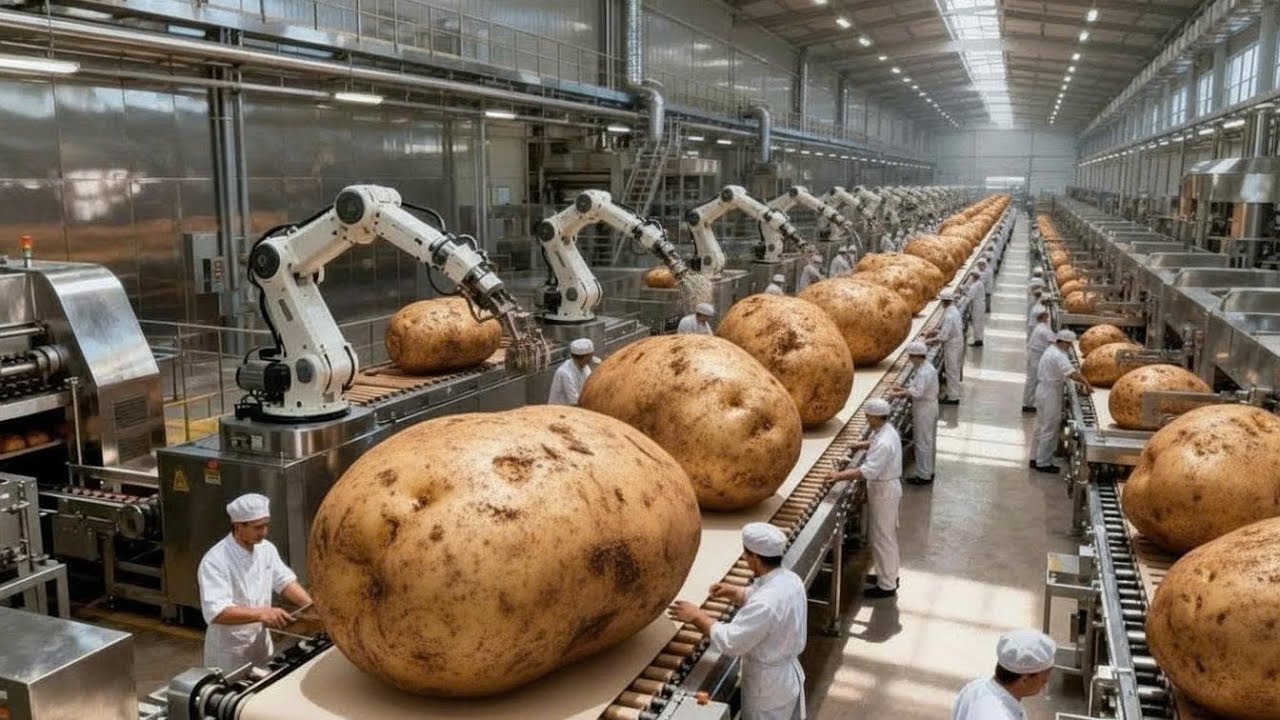 Inside The Giant Potato Factory: How They Produce Millions Of Snack Bags That Go Around The World.