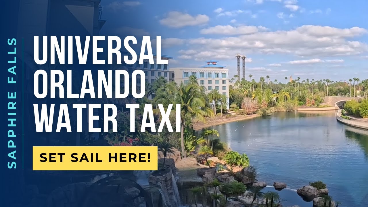 Water Taxi Full Tour | Universal Studios & Islands of Adventure (Sapphire Falls) | Orlando, FL