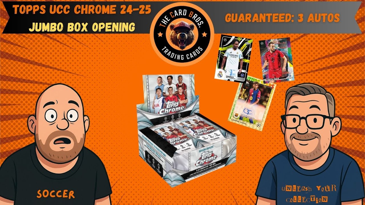 Topps Chrome UCC 24/25 — открытие Jumbo Hobby