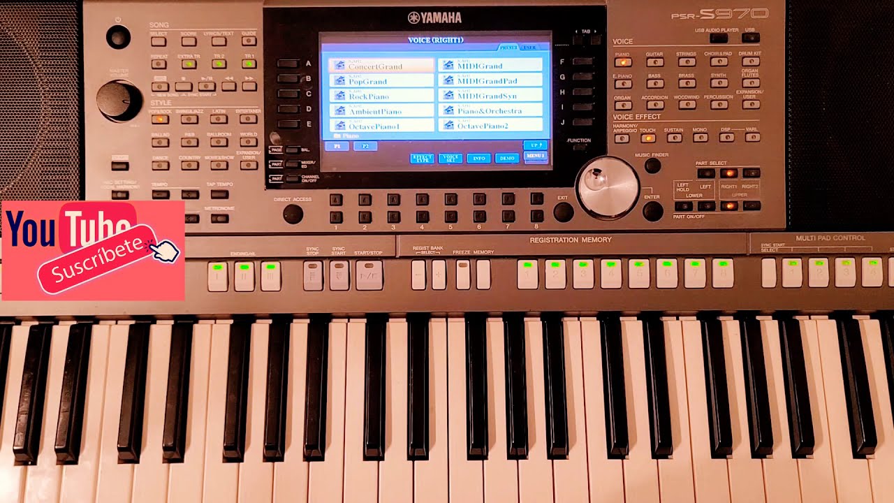 Yamaya psr s970 -Sonidos de Voice