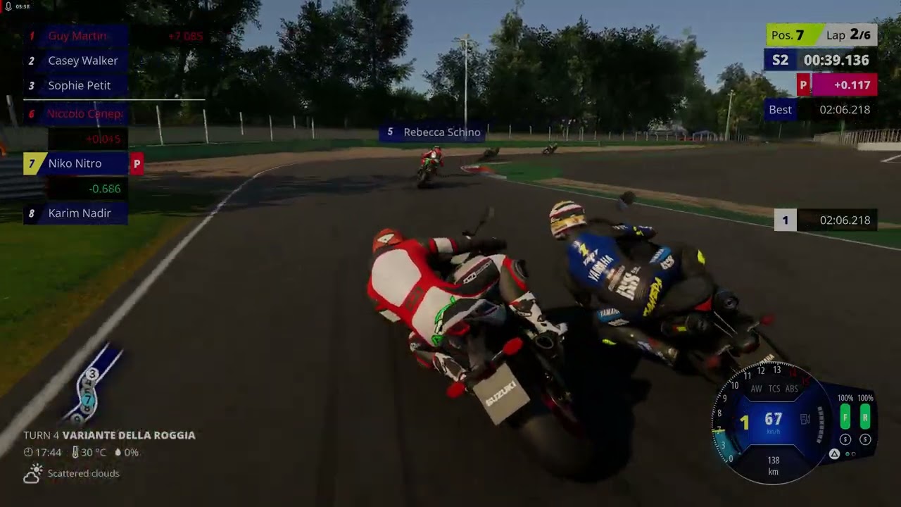 RIDE 6 2026 02 14 Suzuki GSX-R at Monza 6lap dry AI race.PC 4K max.PS 5 controller and open mic.