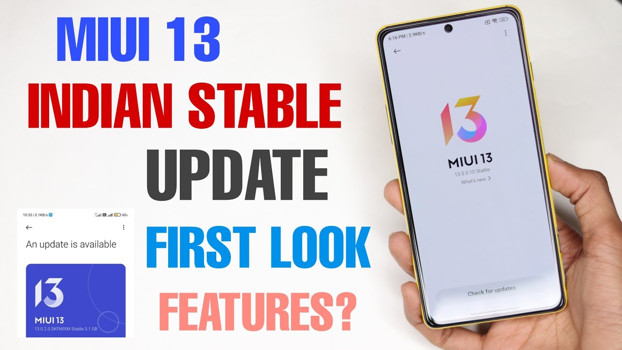 OFFICIAL 😀 MIUI 13 INDIA STABLE UPDATE ROLLOUT | FIRST LOOK!