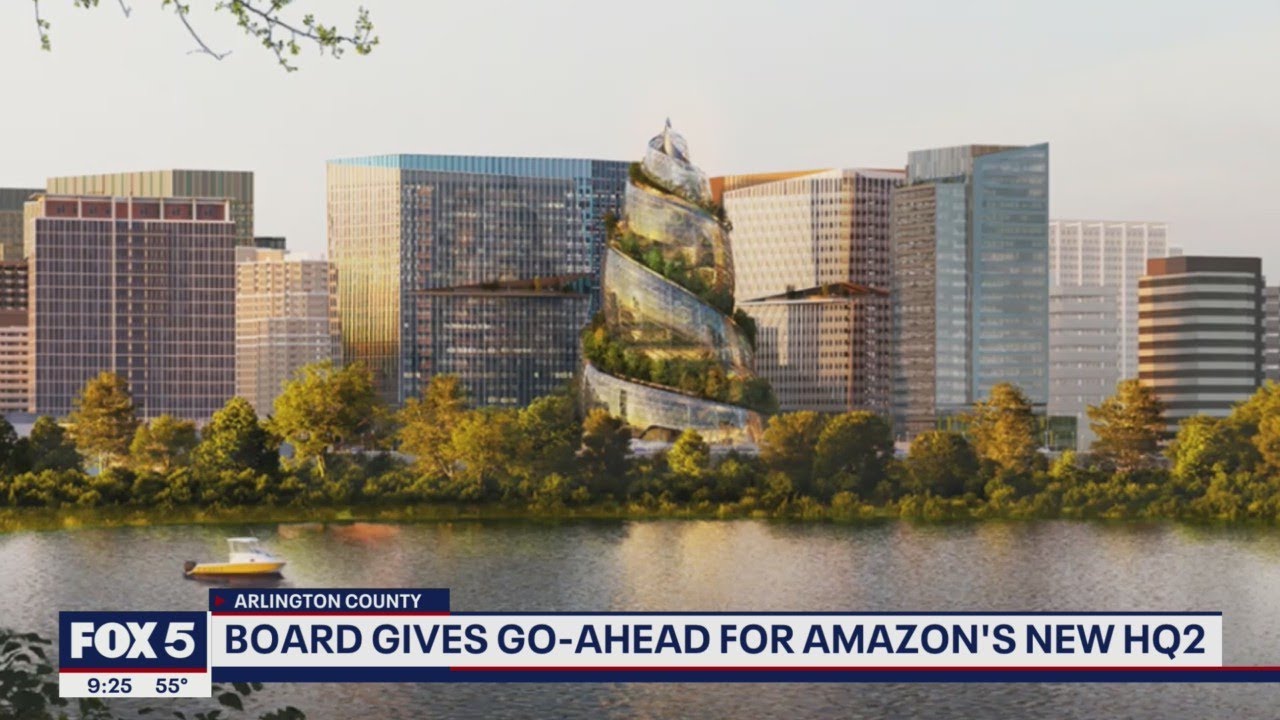 Arlington county grants approval for Amazon HQ2's helix tower | FOX 5 DC