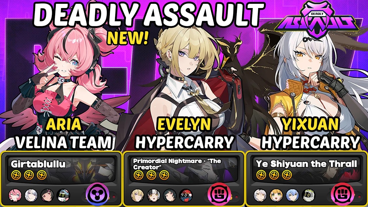 NOWY Zab&oacute;jczy Szturm! | Aria x M0W0 Velina & Evelyn & Yixuan | Zenless Zone Zero ZZZ 3.0