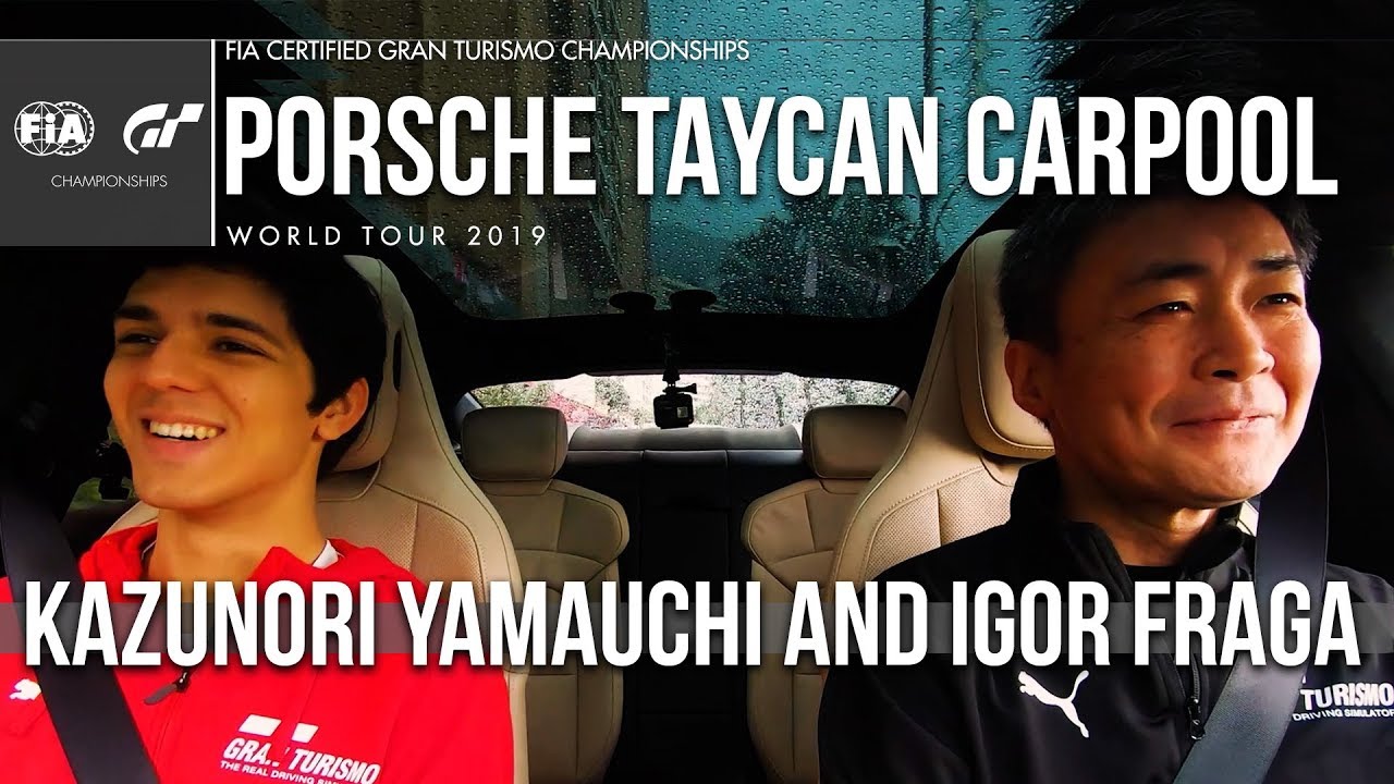 Porsche Taycan Carpool with Kazunori Yamauchi and Igor Fraga