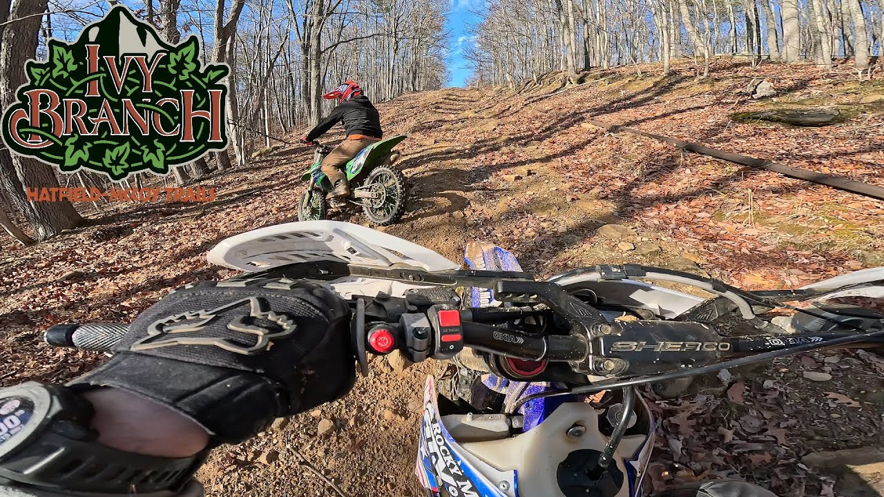 Trail Riding Dirt Bikes Through West Virginia's Amazing Terrain at Ivy Branch Hatfield McCoy Trails