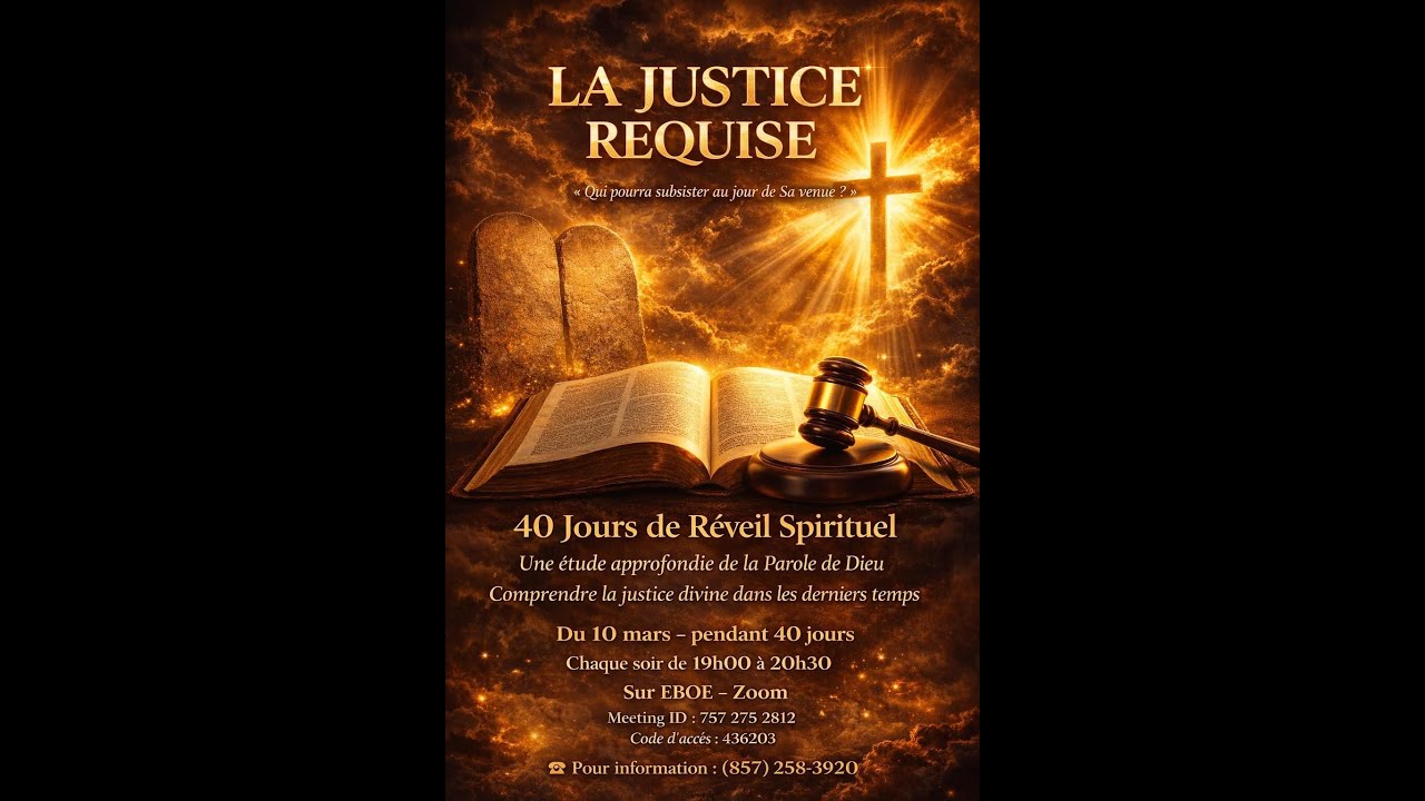 La justice requise- 40 Jours de reveil spirituel
