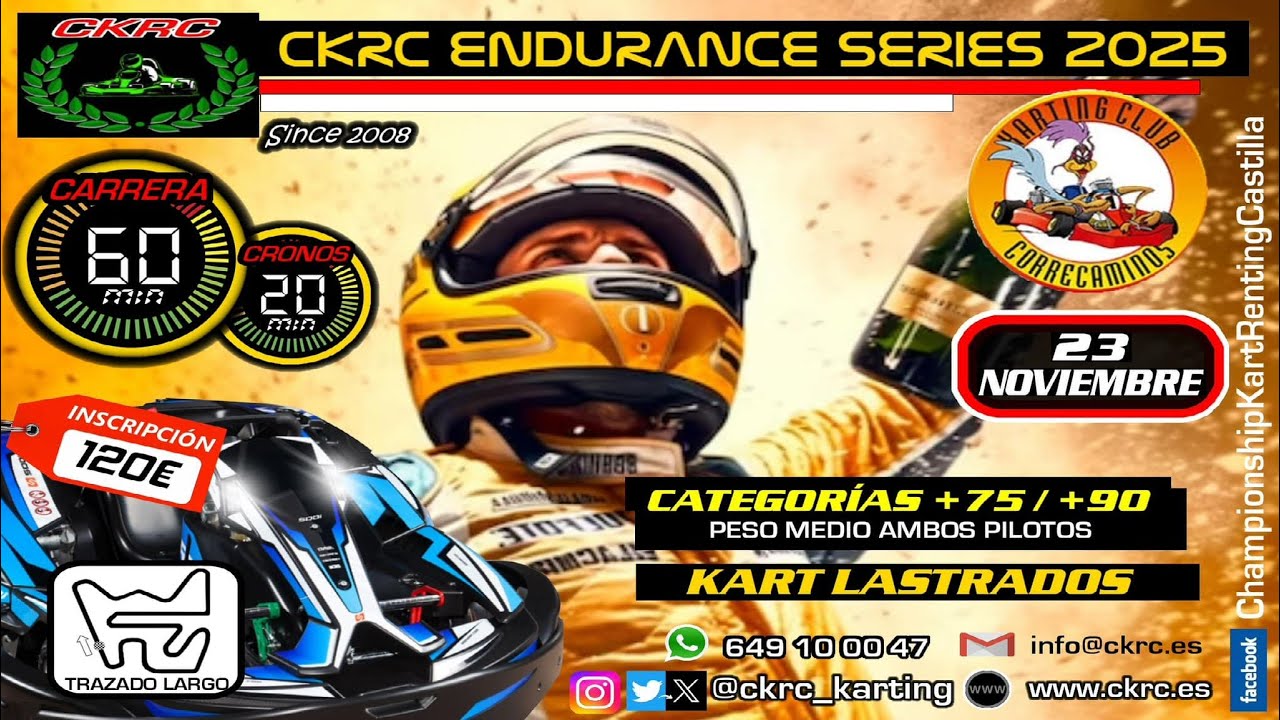 CKRC Endurance Series 2025- GP6- Karting Correcaminos (Recas)-  2025-11-23