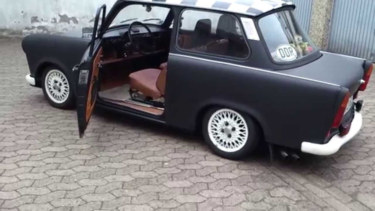 Auspuffsound Trabant P601 mit Doppel-Endrohr nach langer Fahrt