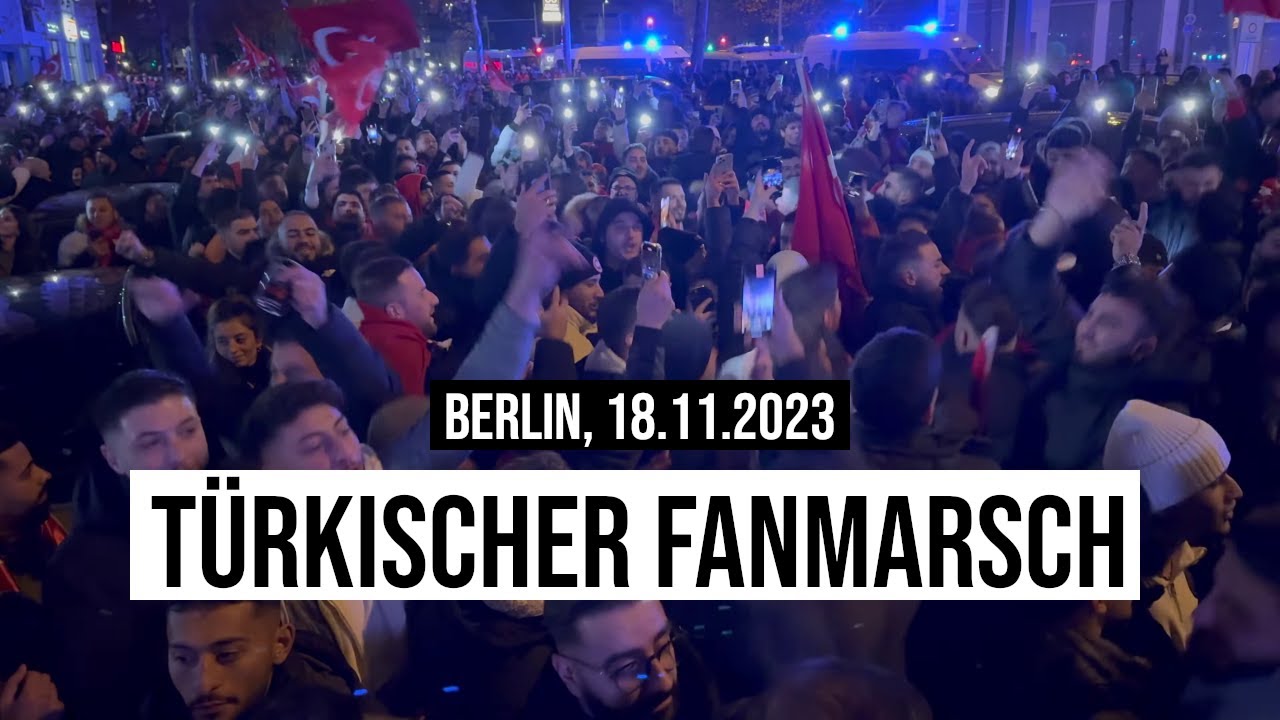 18.11.2023 #Berlin #Türkiye #Fanmarsch #Olympiastadion #Länderspiel #Deutschland-#Türkei #GERTUR