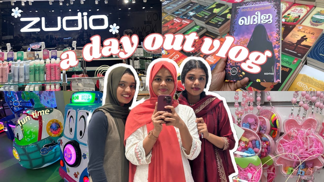 🌸😍A fun day out vlog with cousins❤️| Y Mall🛍️| Zudio💄| Food🍔| Hadiya Firdous 