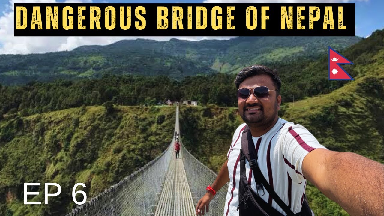Crossing a Scary Suspension Bridge in Pokhara, Nepal🇳🇵| Day 2 in Pokhara | Ep 6