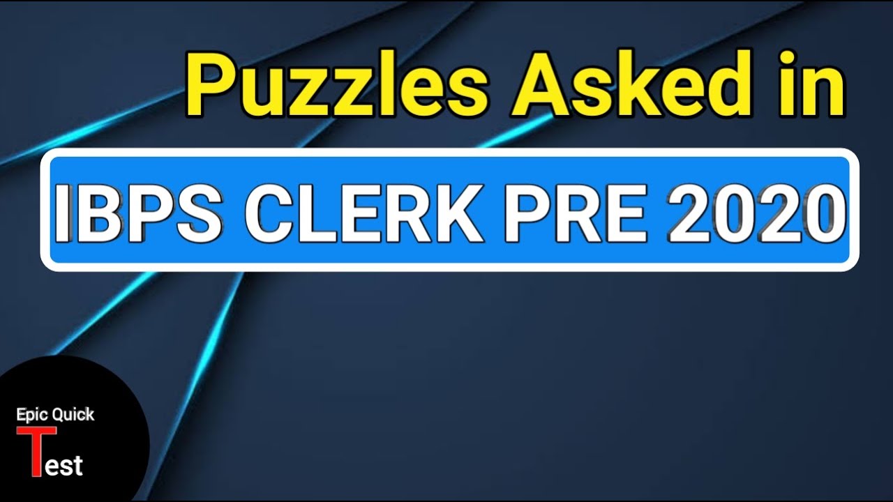 Memory Based IBPS Clerk 2020 |IBPS CLERK 2020 Memory Based Reasoning  |