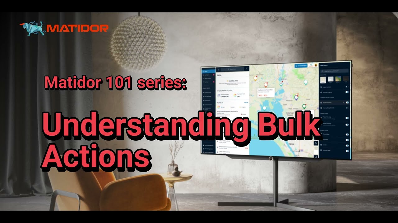 Matidor 101: Understanding Bulk Actions | Manage Projects and Data Efficiently