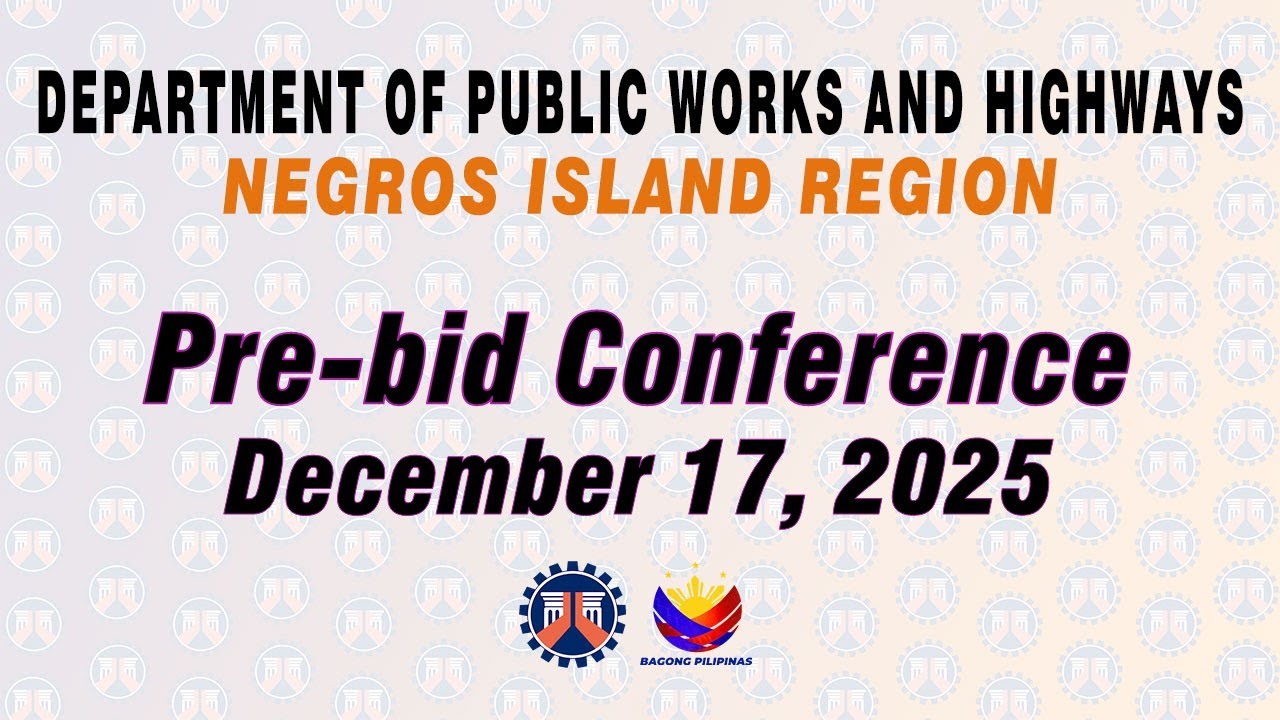 Procurement Livestream for DPWH Negros Island Region on December 17, 2025