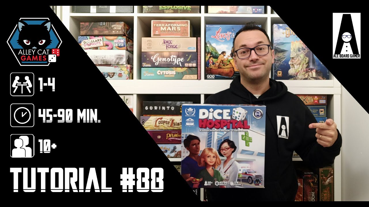 Tutorial #88 (sub ITA): come si gioca a Dice Hospital (gioco da tavolo della Alley Cat Games)