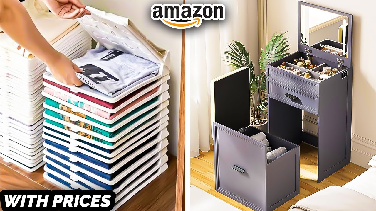 25 New AMAZON FINDS for TINY Apartments | Smart Space Saving Furniture Ideas [With Prices]