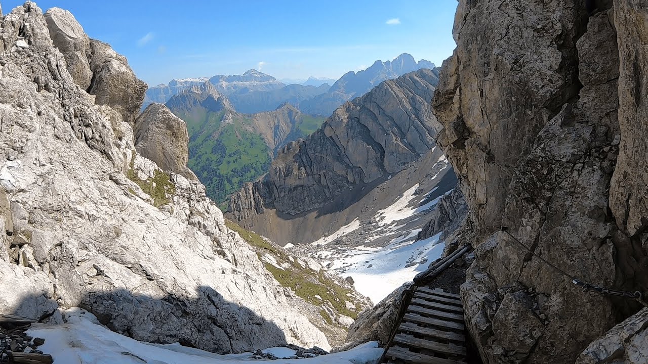 ⛰ Ferrata Alta Via Bepi Zac - Cima della Costabella FULL HD ⛰