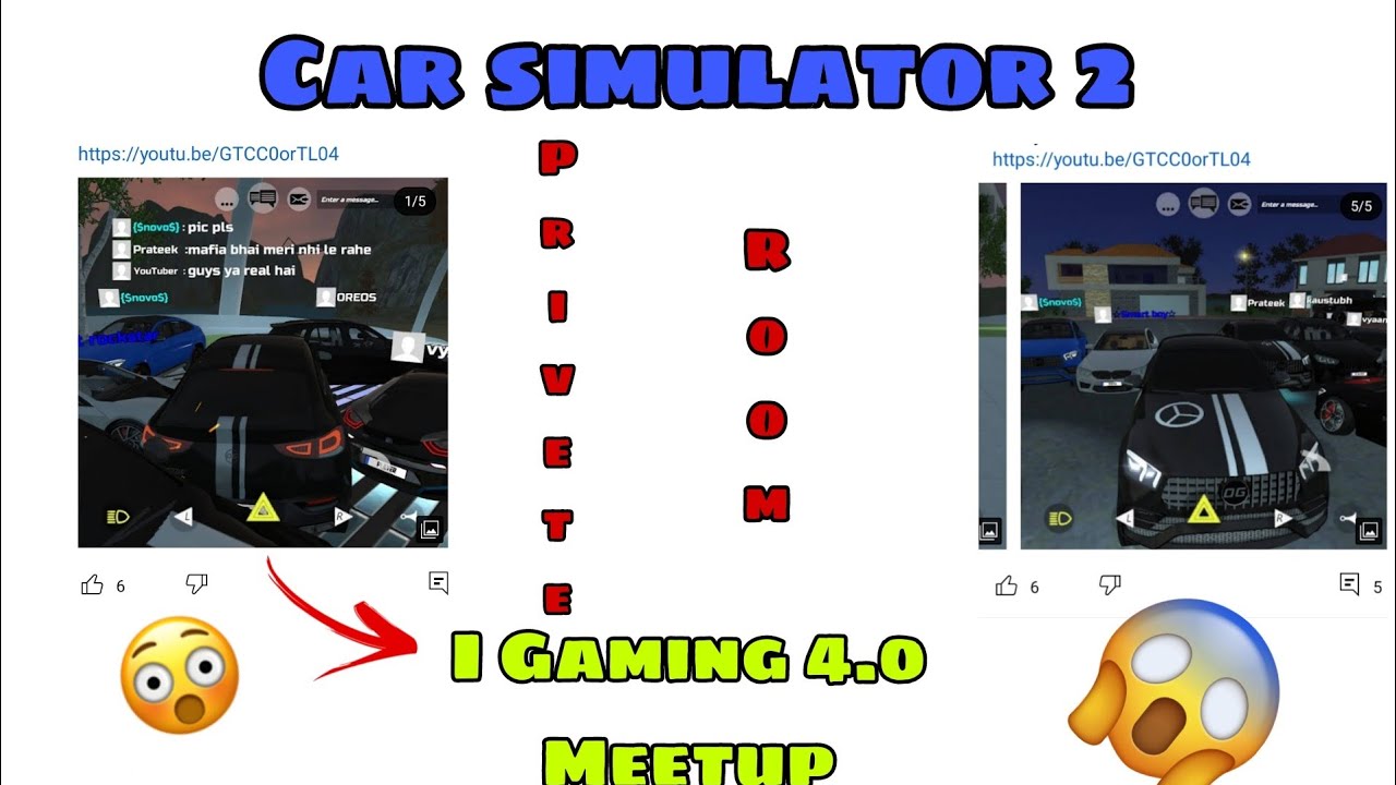 🔥 Meetup with YouTuber I Gaming 4.0 🤩 in car simulator 2 #viralvideo #carsimulator2 #viral #gameplay