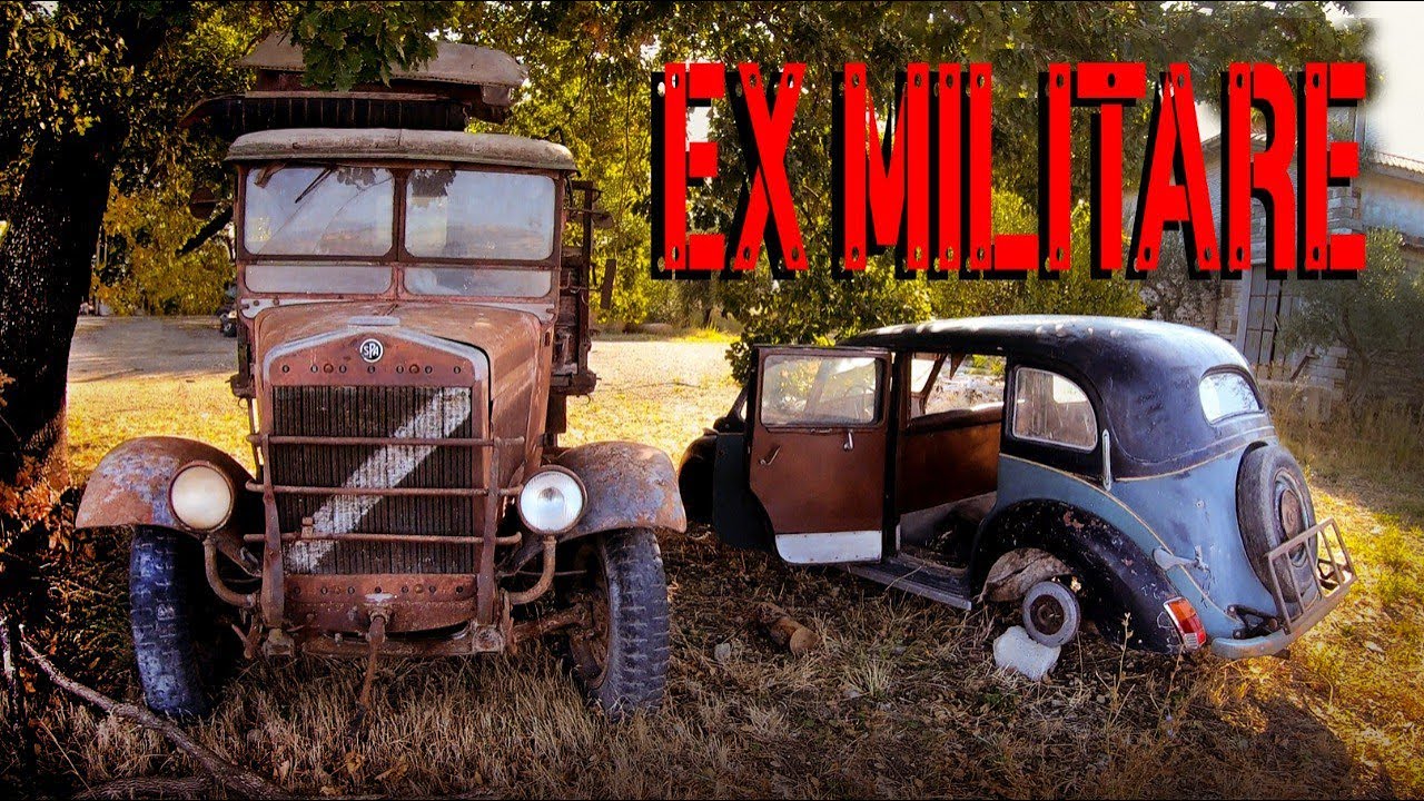 Camion militari, Fiat d'epoca e una Lancia del 1934. THE ITALIAN BARN FIND!