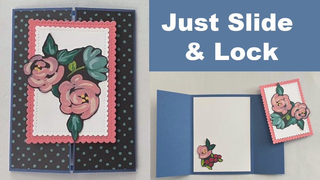 Slide and Lock Fun Fold Card to Wow Your Friends!