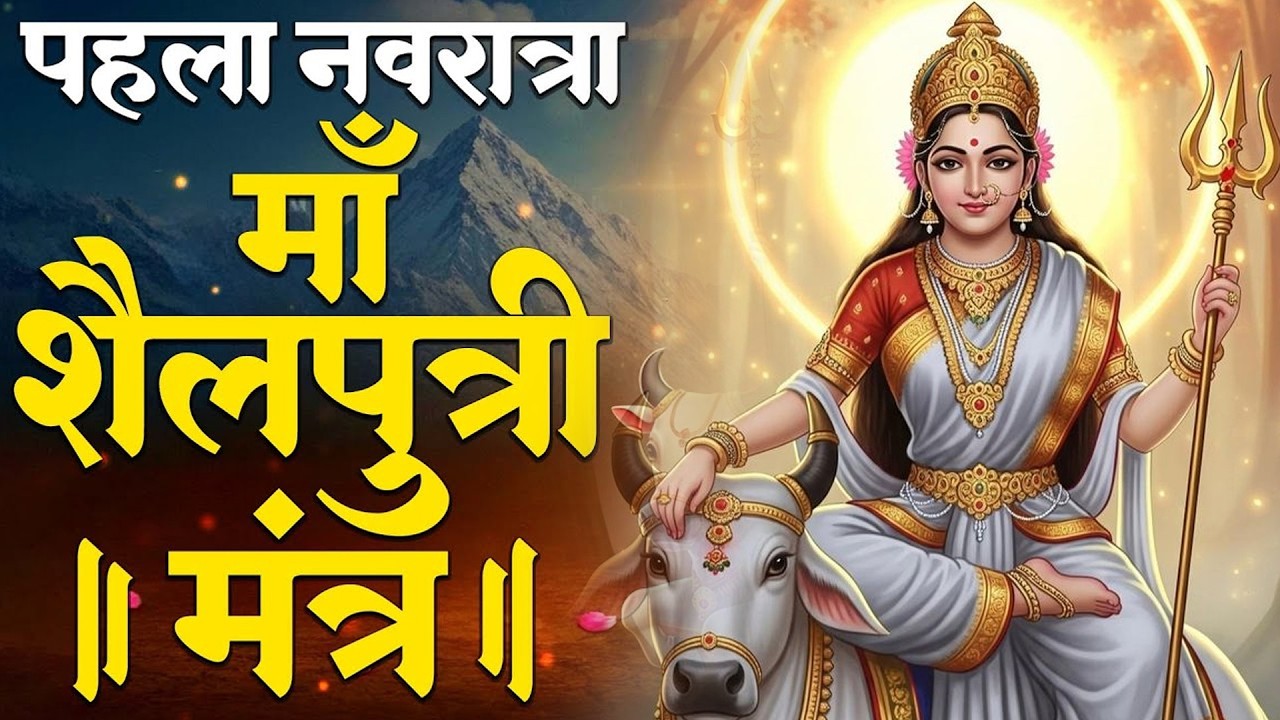 नवरात्र का पहला दिन | Shailaputri Mata Mantra Jaap 108 | माँ शैलपुत्री | chaitra navratri 2026