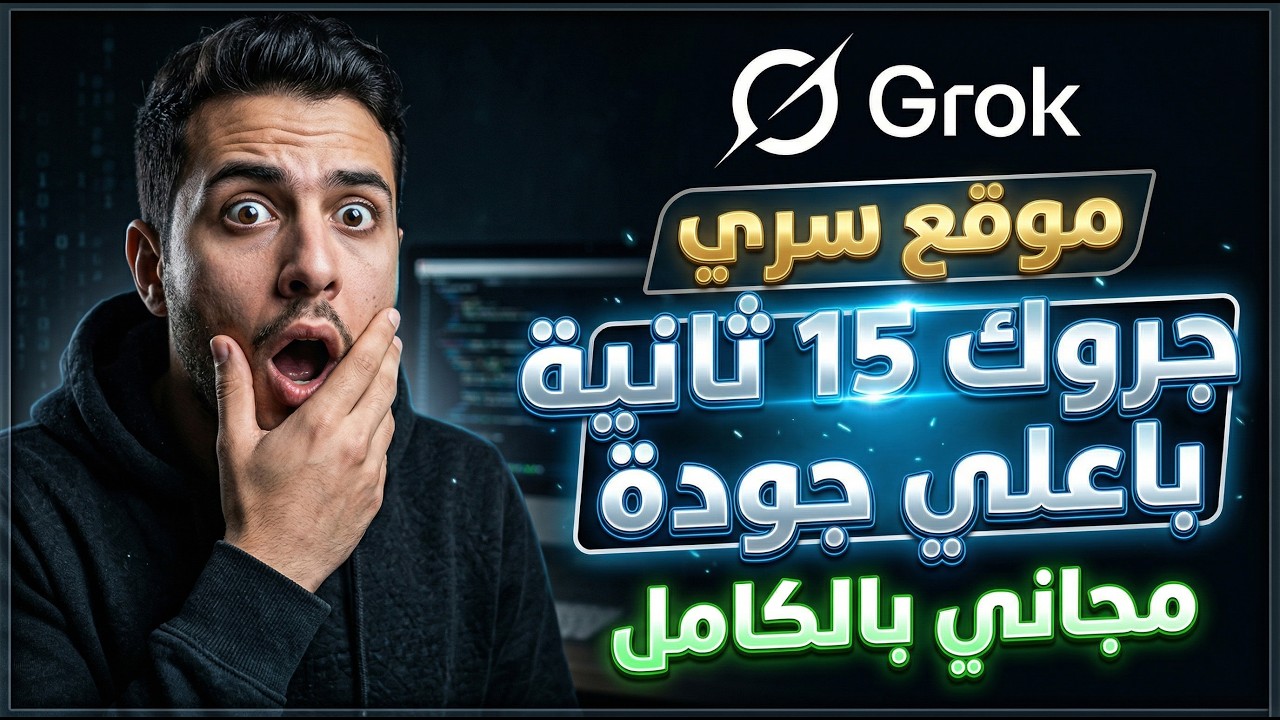 اقوى طريقه لموقع جروك مجانا بالكامل بأطول مدة واعلى جودة ممكنه + بدائل مجانية