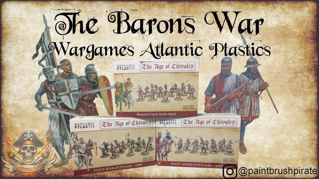 Wargames Atlantic — Age of Chivalry/Barons' War — Пешие рыцари, сержанты и ополчение — Часть 1 — ...