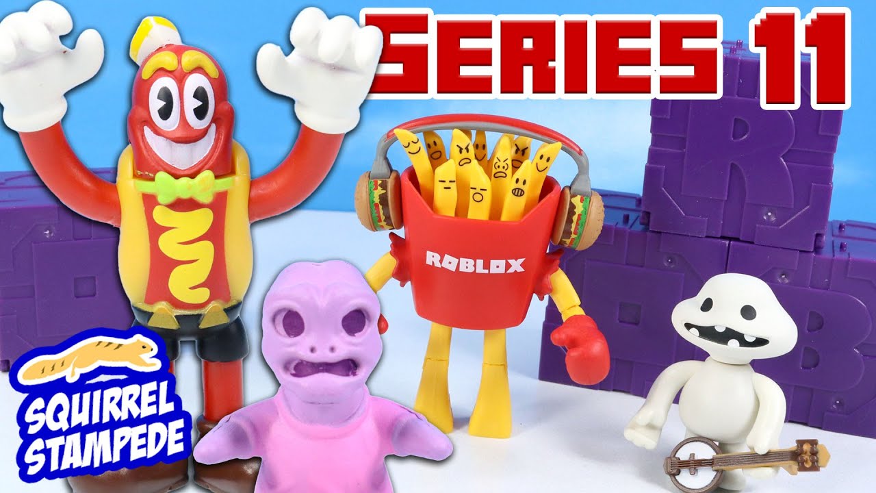 ROBLOX Series 11 Mystery Boxes Werner Weenie and a Gang O'Fries Action Figure Review