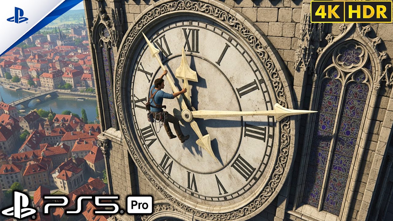 (PS5) Подъём на самую высокую часовую башню — экстремальный паркур | Реалистичный игровой процесс...