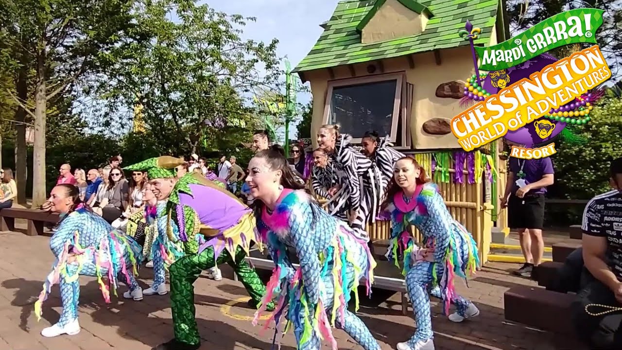 Carnival Spectacle Last Show of the Day (Back and Side Aisle View) MARDI GRRRA 2023 at Chessington