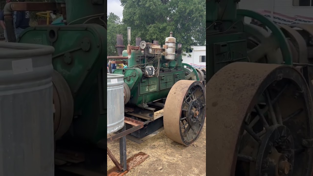 Holt engine at Best of the West #holt #antiquetractor #vintagefarm #caterpillar #tractor #engine