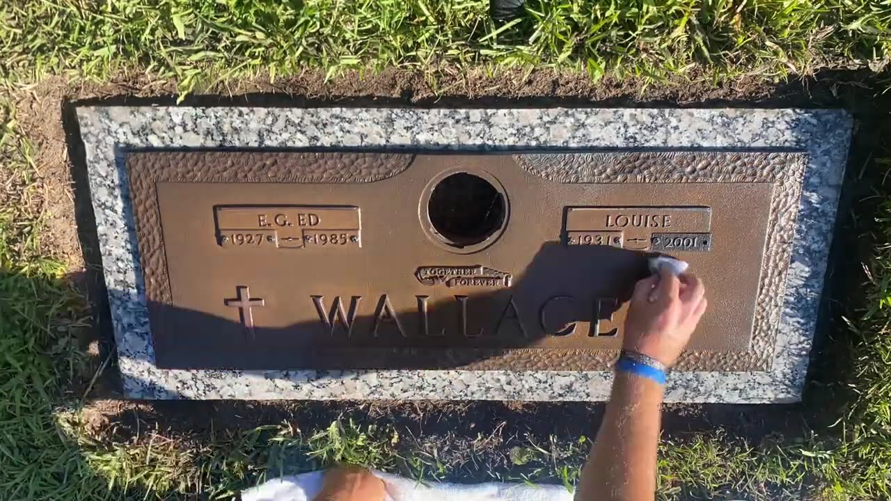 ✨Bronze Headstone Marker Restoration. BACK TO NEW!!!✨