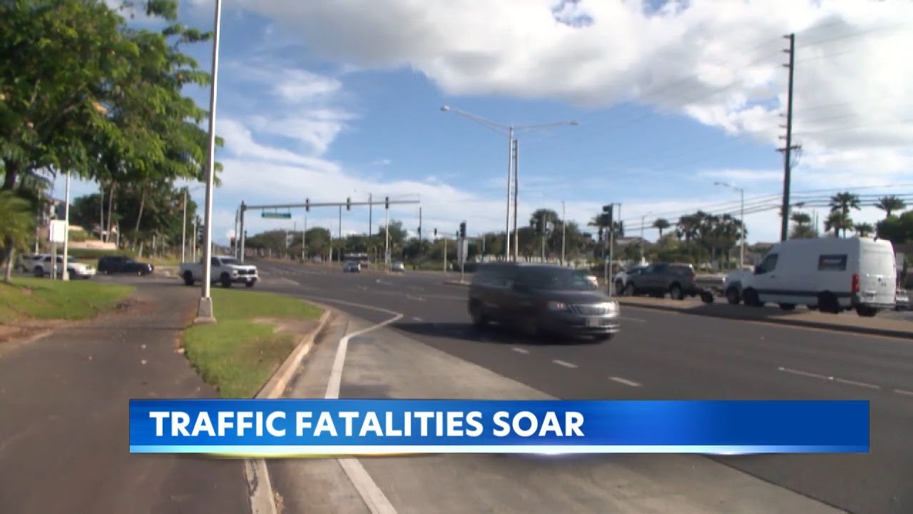 Traffic fatalities soar even as city works to improve safety on Oahu roadways