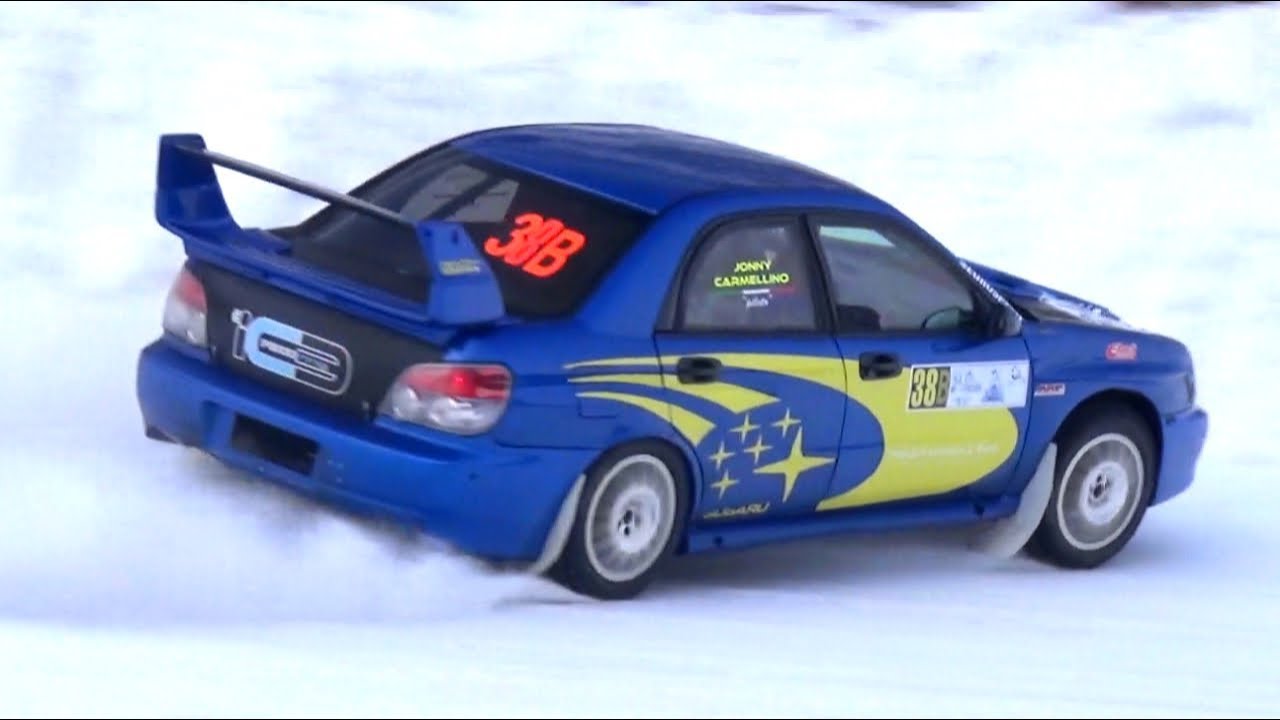 Rally Cars on SNOW! - Lancia Delta, Subaru WRX STI, Peugeot 206 WRC & More at Ice Track!