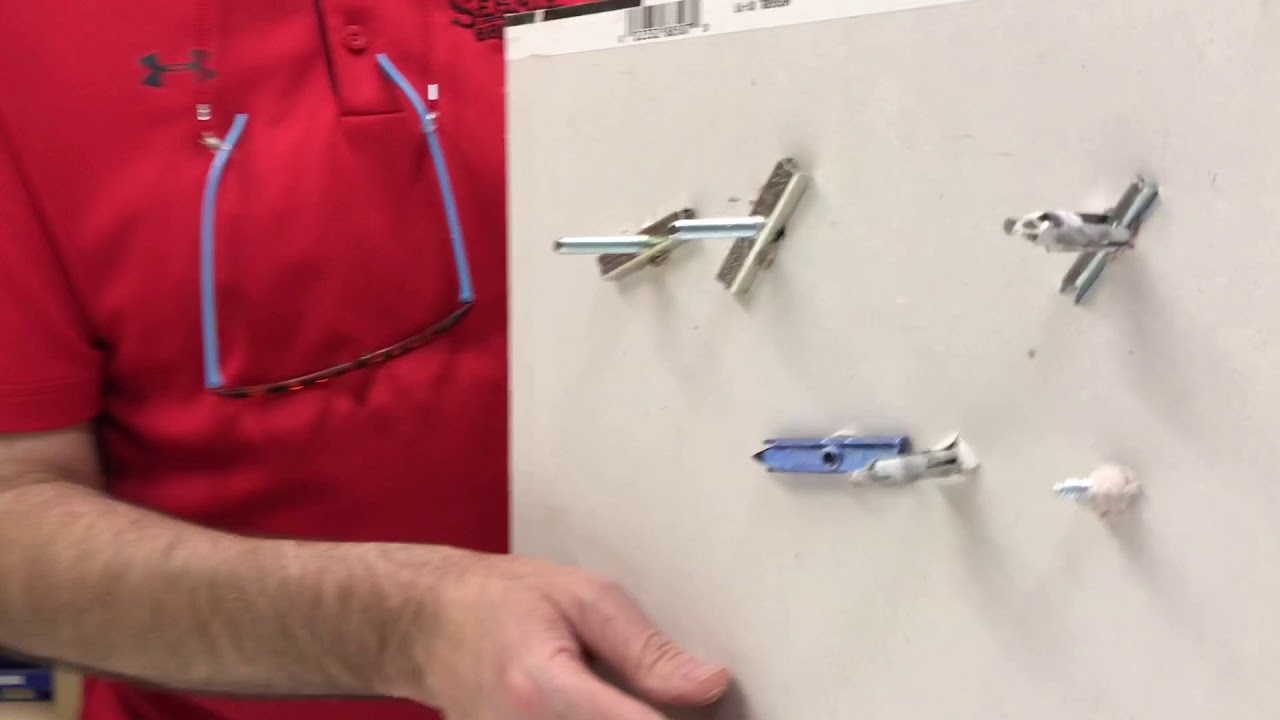 INSTALLING 3 DIFFERENT DRYWALL ANCHORS FOR CLOSET HANG RAIL