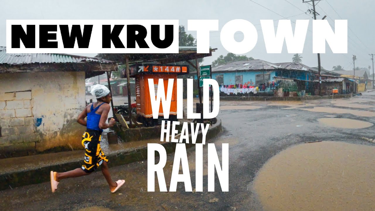 Monrovia Liberia 2022  |  New Kru Town Wild Rain Part1  |  Liberia Walking Tour Vlog