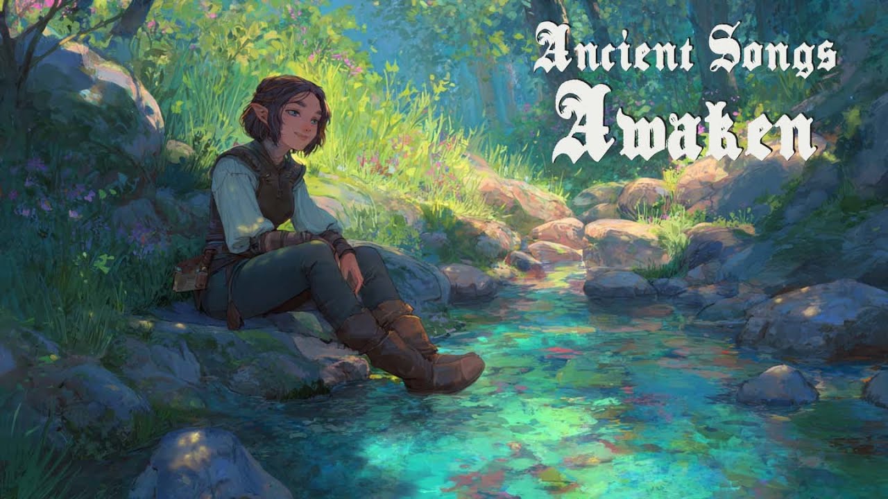 Celtic Fantasy Music - Tranquil Elven Grove Filled with Slow Harp Harmonies / Music for Work