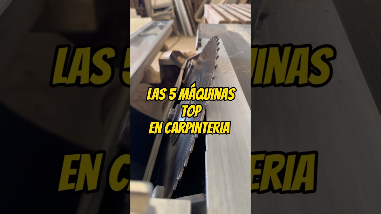 Qu&eacute; m&aacute;quina de carpinter&iacute;a comprar? Las 5 m&aacute;quinas para empezar en carpinter&iacute;a #carpinteria #diy