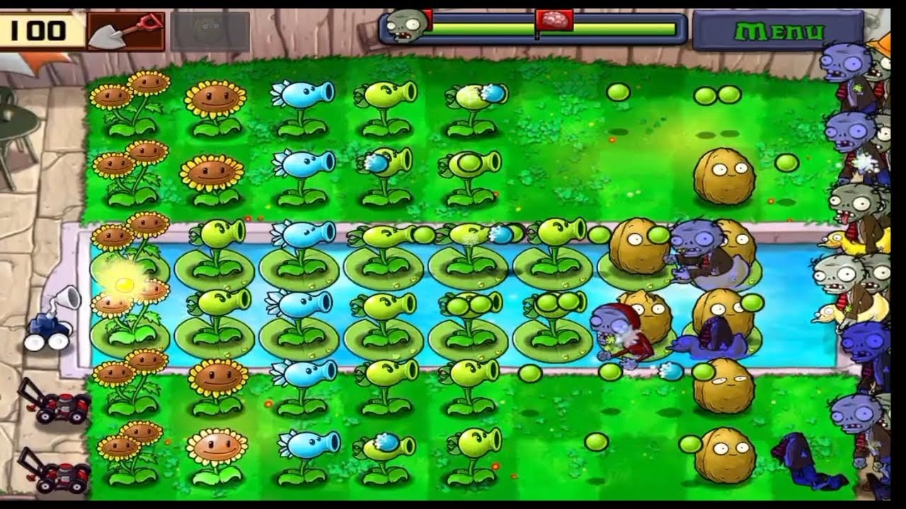 Plant vs zombie pool level 8
