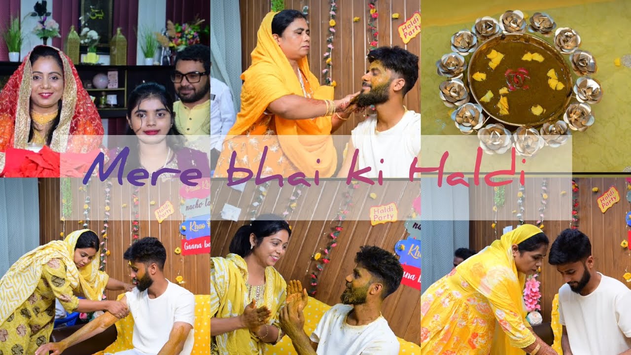 Mere bhai ki haldi ❤️