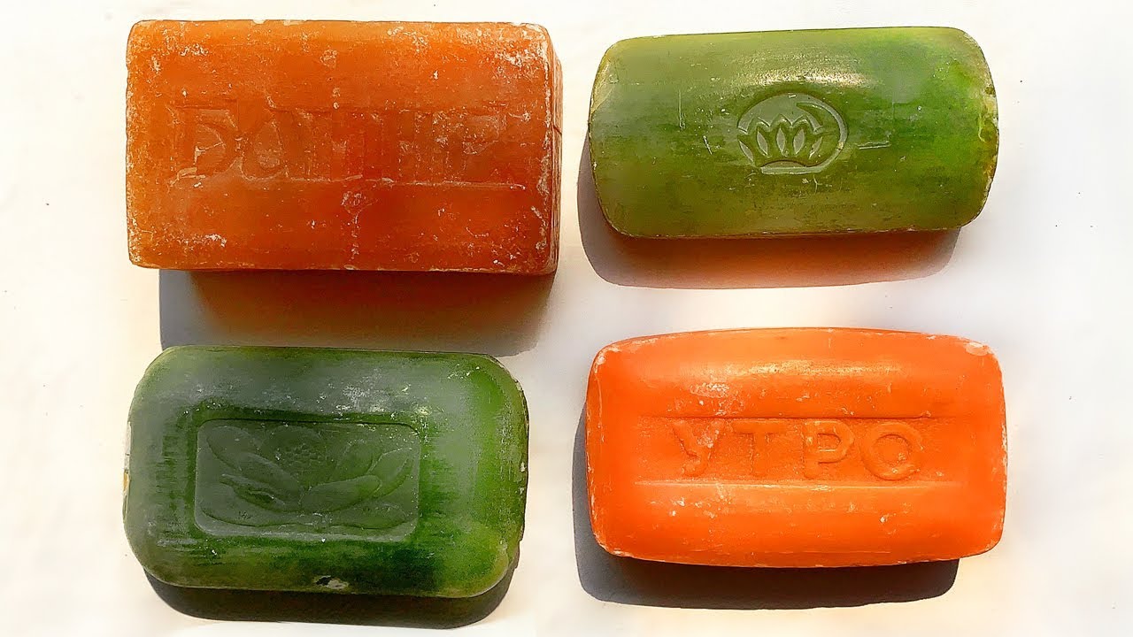 Dry vintage soap ASMR | 35 years old \ Satisfying relaxing video \ Сухое ретро мыло, Soap carving