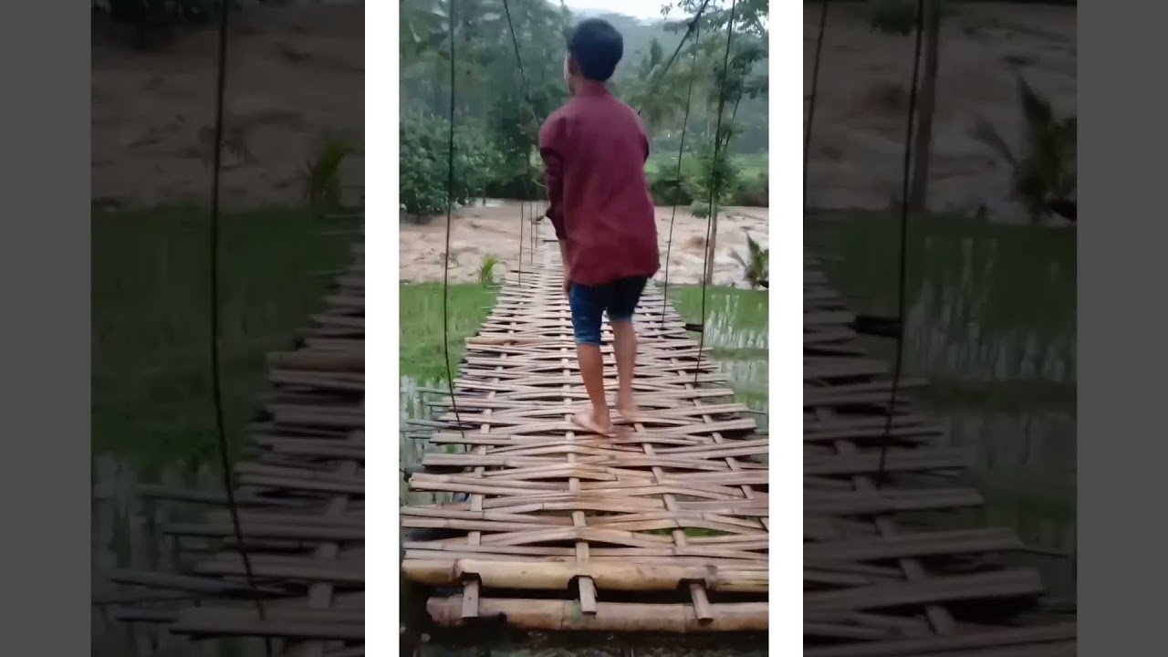 naik nya air sungai ci palebuh sampai ketinggianya 3 meter