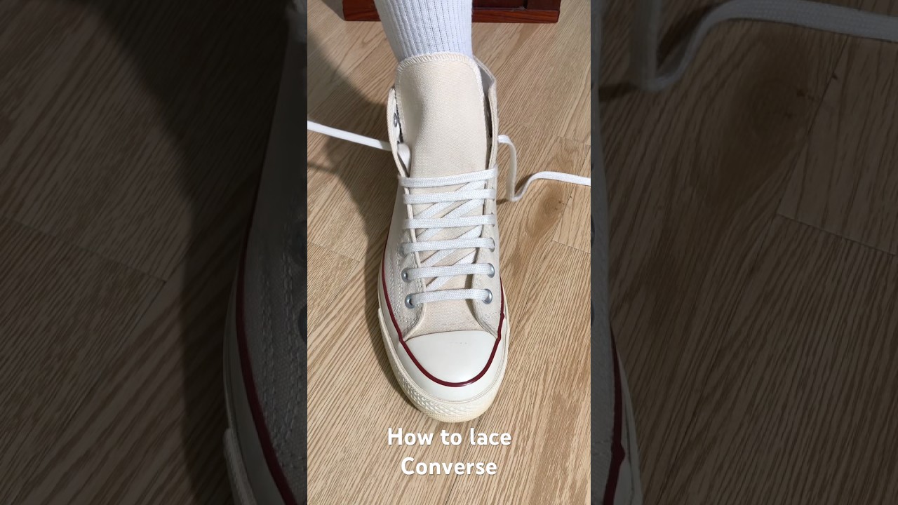How to lace Converse High#sneakers #shoes #converse