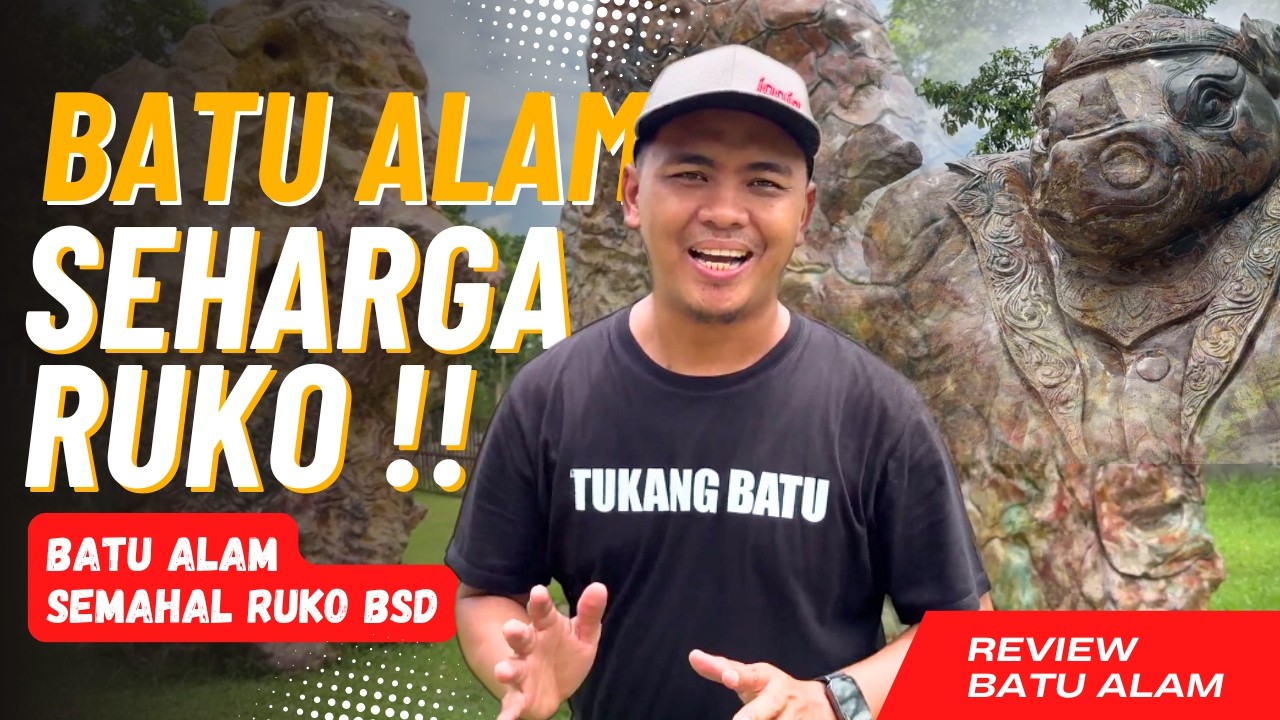 4 Batu Alam Raksasa Unik Seharga Ruko di BSD, Bentuknya Tak Masuk Akal!