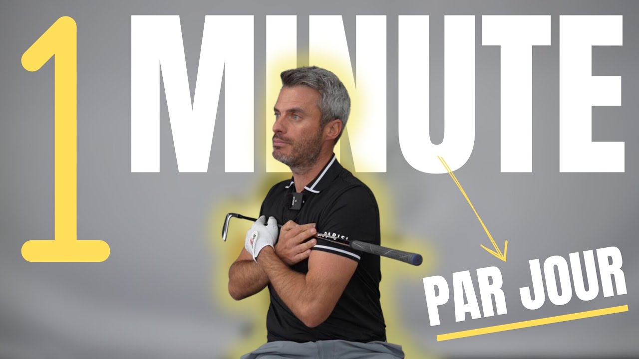 Exercice facile à faire à la maison pour la rotation. Golf!