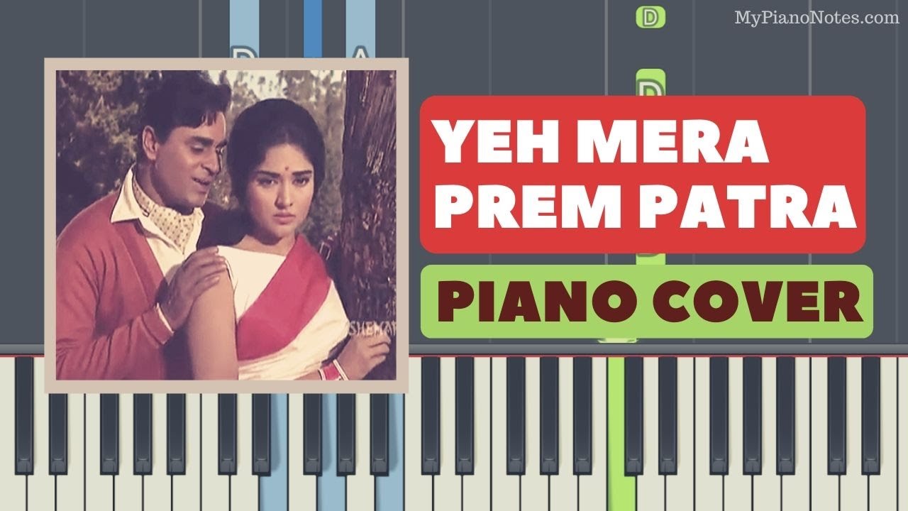 Yeh Mera Prem Patra - Piano Tutorial & Cover | Learn to Play