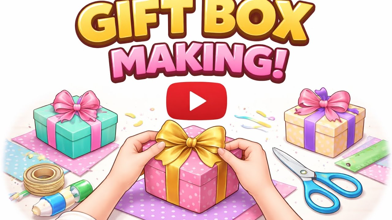 Gift box making / paper box